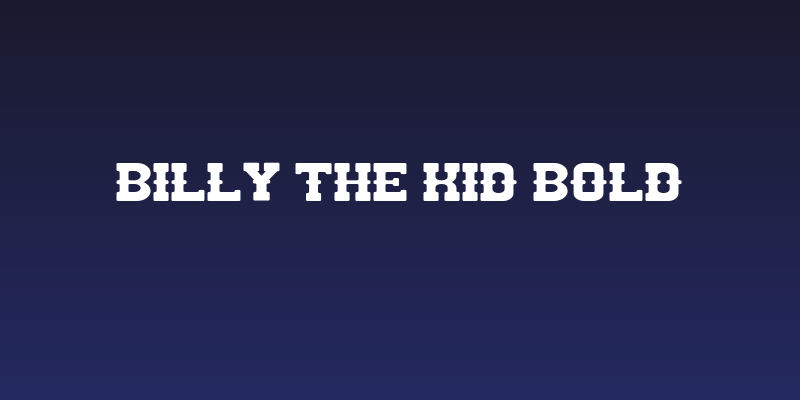 BILLY THE KID Bold Social Header