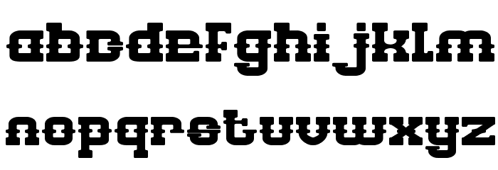 BILLY THE KID Bold Font LOWERCASE