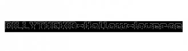 BILLY THE KID-Hollow-Inverse  تنزيل الخطوط