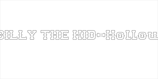 BILLY THE KID-Hollow Logo