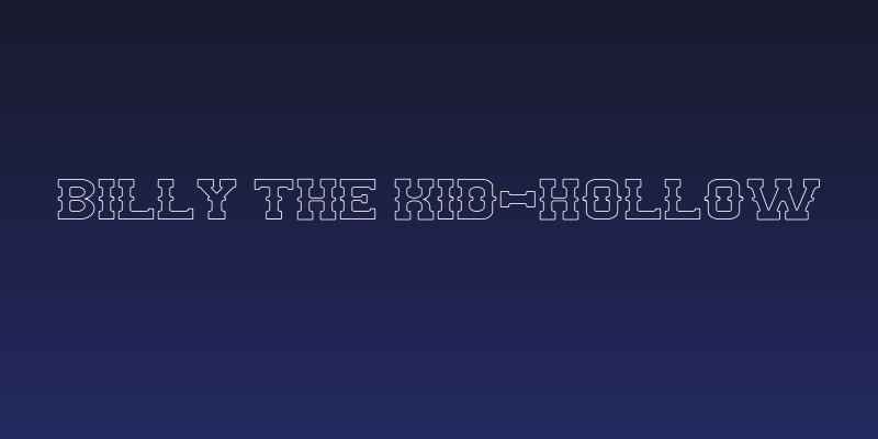 BILLY THE KID-Hollow Social Header