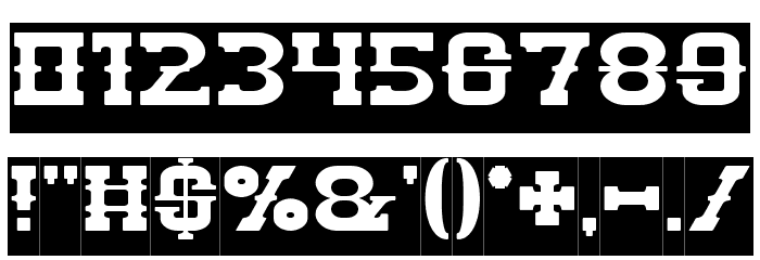 BILLY THE KID-Inverse Font OTHER CHARS