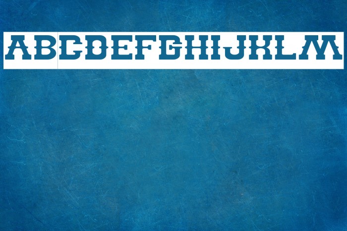 BILLY THE KID-Inverse Font examples