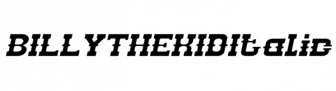 BILLY THE KID Italic  Descarca Fonturi Gratis