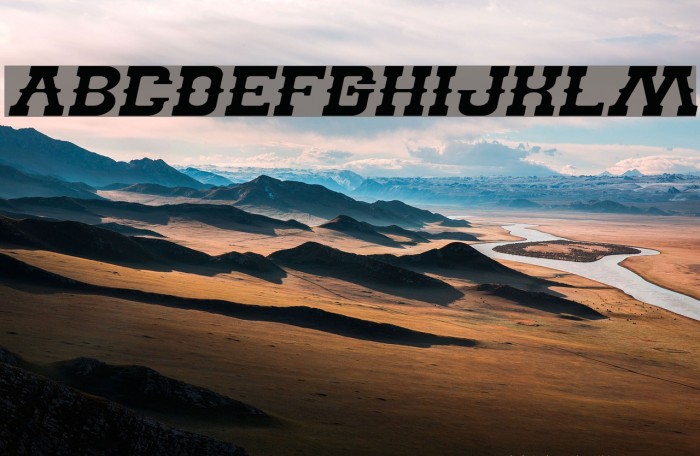 BILLY THE KID Italic Example 2