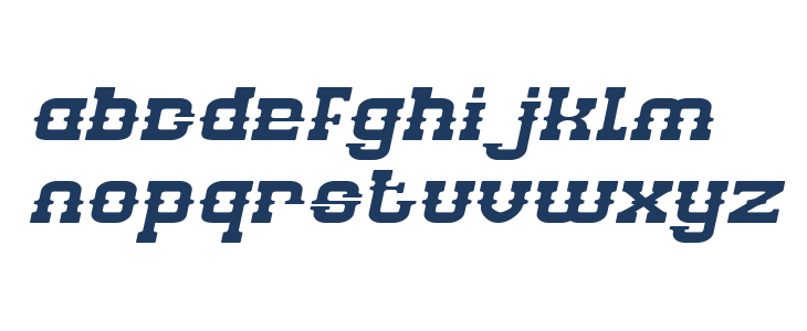 BILLY THE KID Italic Lowercase