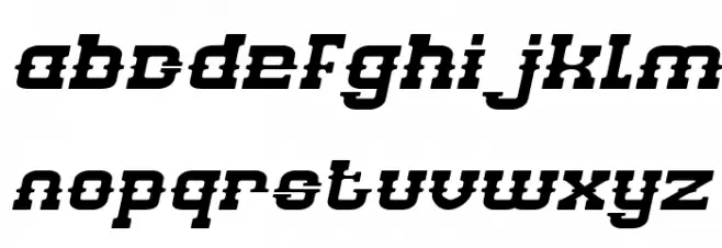 BILLY THE KID Italic Caratteri MINUSCOLO