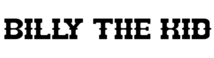 BILLY THE KID  नि: शुल्क फ़ॉन्ट्स डाउनलोड