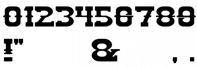 BILLY THE KID Font OTHER CHARS