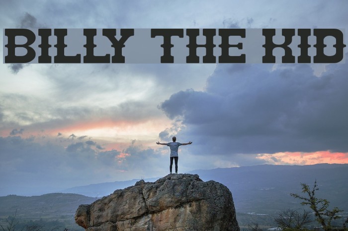BILLY THE KID Font examples