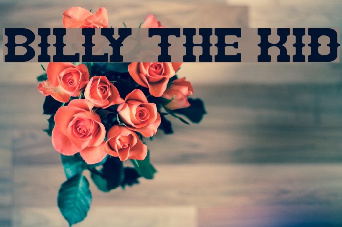 BILLY THE KID Font examples