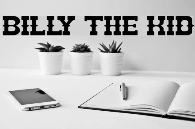 BILLY THE KID Font examples
