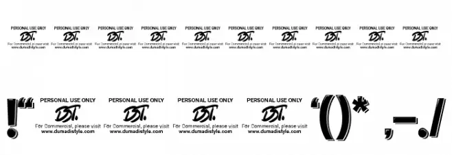 BIMBEY MASTER Font OTHER CHARS