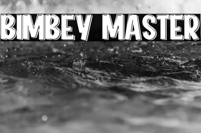 BIMBEY MASTER Font examples