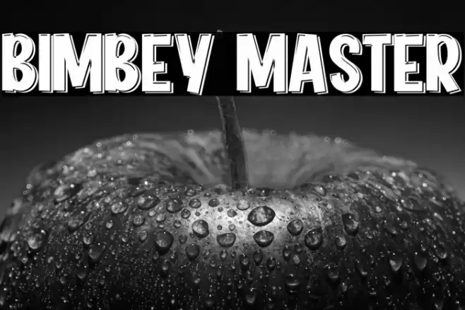 BIMBEY MASTER Font examples