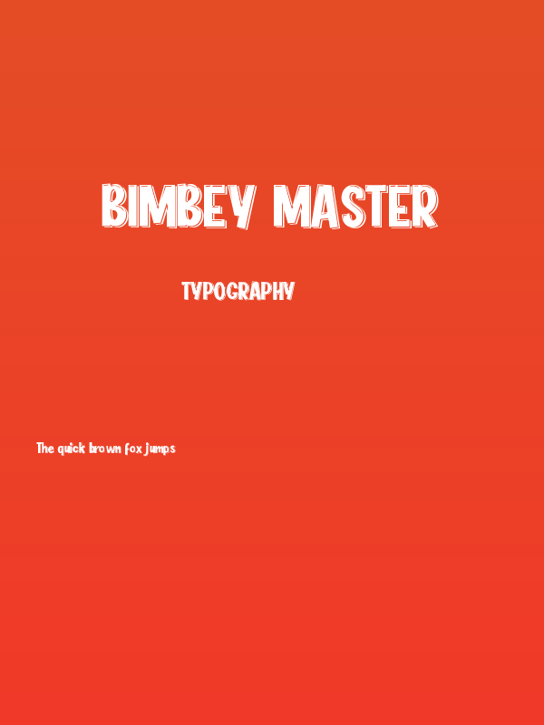 BIMBEY MASTER Poster