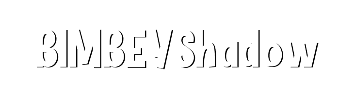 BIMBEY Shadow फ़ॉन्ट
