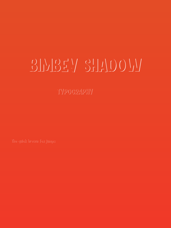 BIMBEY Shadow Poster