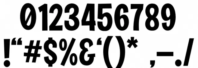 BIMBEY Font OTHER CHARS