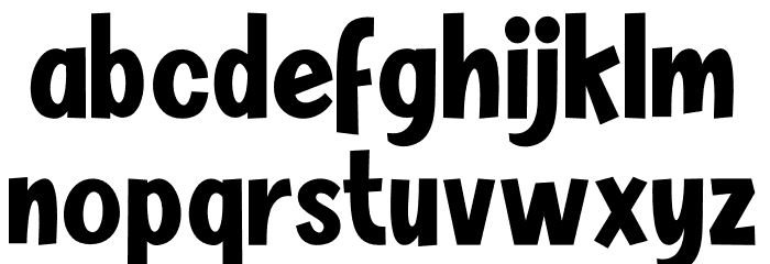 BIMBEY Font LOWERCASE