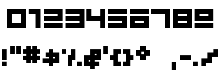 BIN Bold Font OTHER CHARS