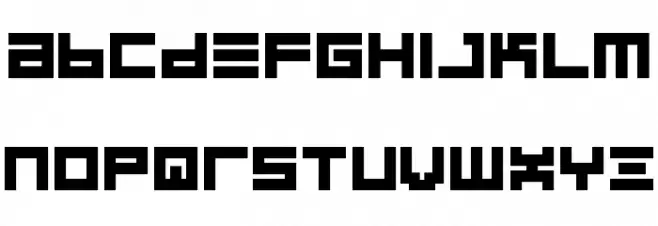BIN Bold Schriftart Groß