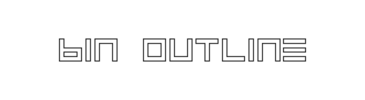 BIN Outline  नि: शुल्क फ़ॉन्ट्स डाउनलोड