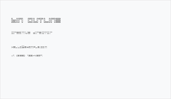 BIN Outline Business Card