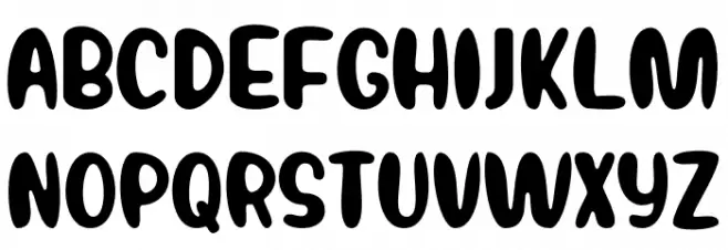 BINBU Шрифта ВЕРХНИЙ