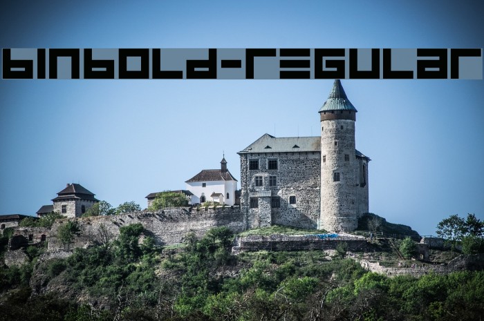 BINBold-Regular Font examples