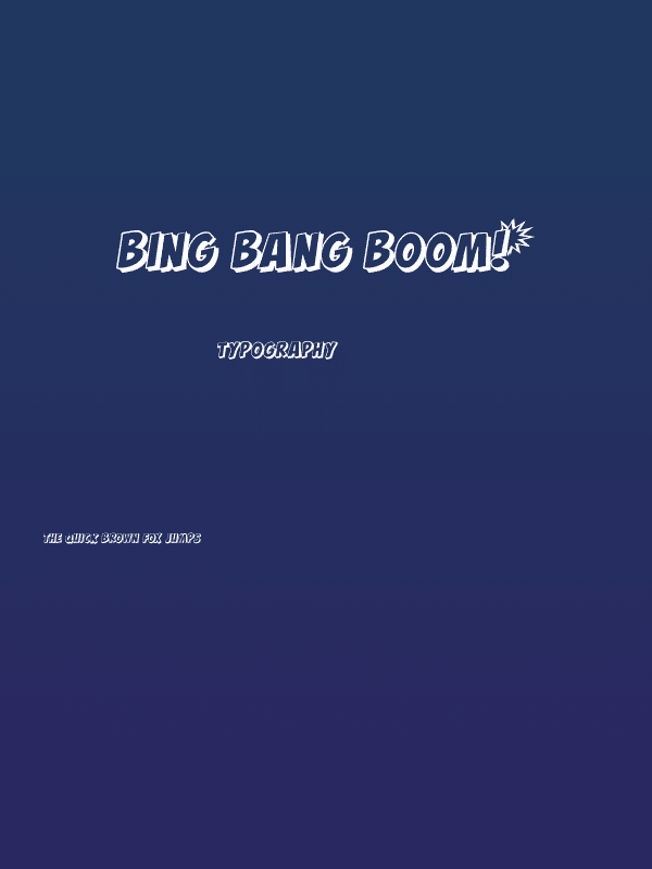 BING BANG BOOM! Poster