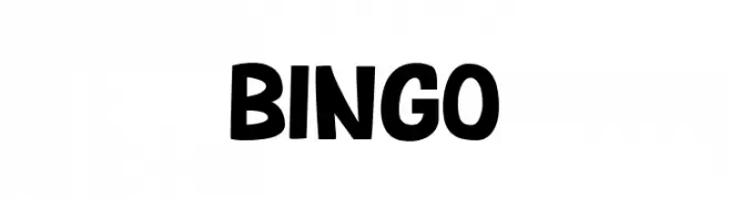 BINGO  Frei Schriftart Herunterladen