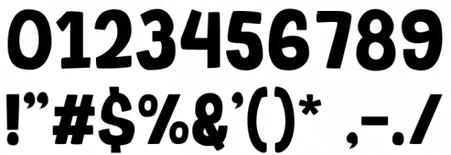 BINGO Font OTHER CHARS