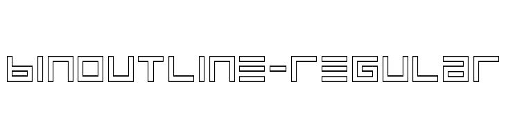 BINOutline-Regular फ़ॉन्ट