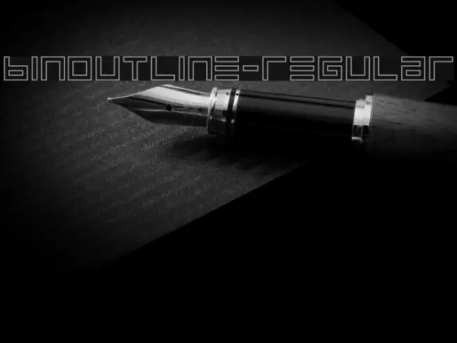BINOutline-Regular Font examples