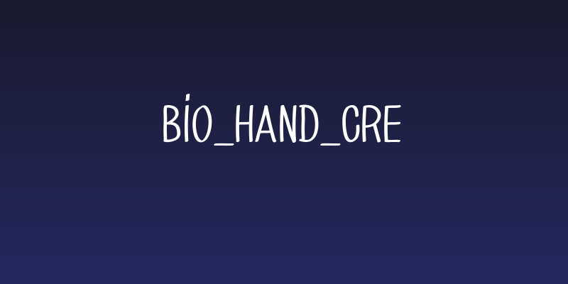 BIO_HAND_CRE Social Header
