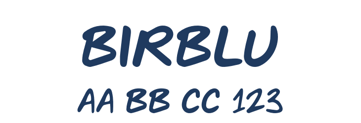 BIRBLU Font Preview