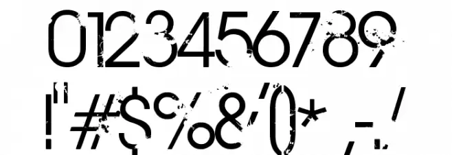 BIRTH OF A HERO Font OTHER CHARS