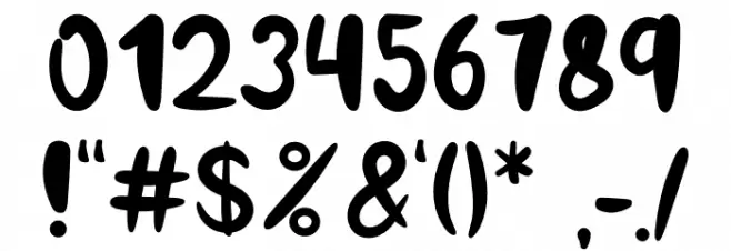 BIRTHDAY HOLIDAY Font OTHER CHARS