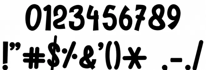 BIRTLOVE - Personal Use Font OTHER CHARS