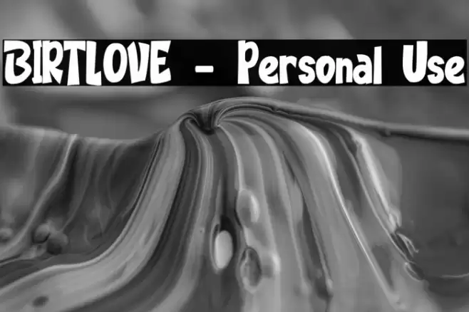 BIRTLOVE - Personal Use Font examples