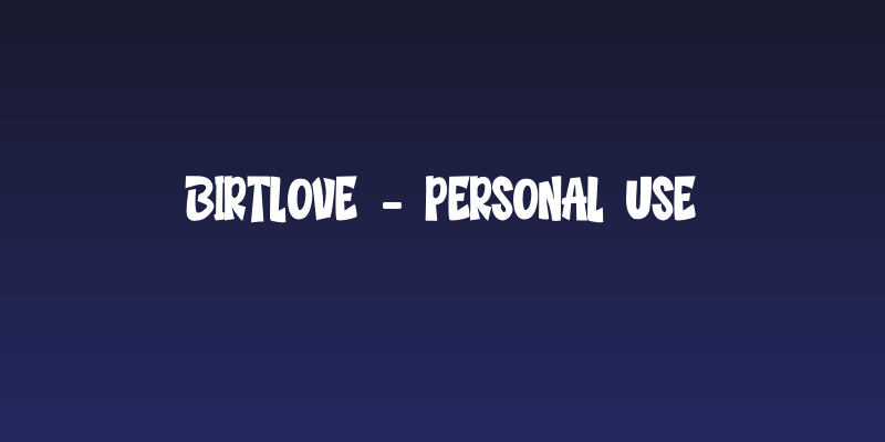 BIRTLOVE - Personal Use Social Header