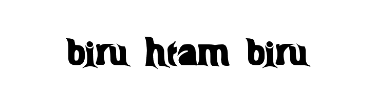 BIRU-HTAM-BIRU  Free Fonts Download