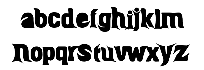 BIRU-HTAM-BIRU Font LOWERCASE