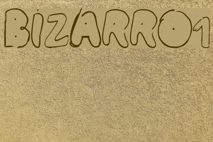 BIZARRO1 لخطوط تنزيل examples