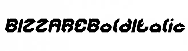 BIZZARE Bold Italic  baixar fontes gratis