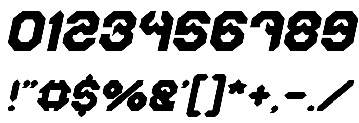 BIZZARE Bold Italic Font OTHER CHARS