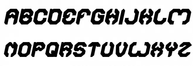 BIZZARE Bold Italic 字体 大写