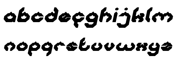 BIZZARE Bold Italic Font LOWERCASE