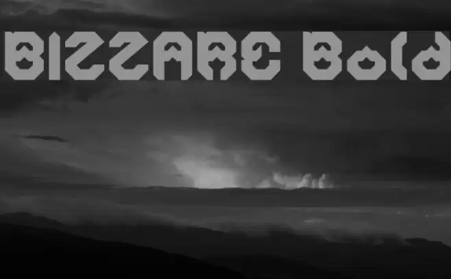 BIZZARE Bold Font examples